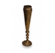 Vase soliflore syrien en bronze