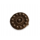 Broche ronde en argent