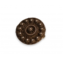 Broche ronde en argent