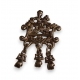 Broche Chevalier en argent 925