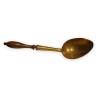 Large spoon made of brass and wood