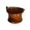 Small copper and brass cauldron