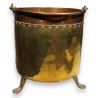 Large bowl on brass and copper feet