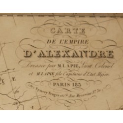 Map of Alexander’s Empire by M. LAPIE