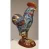 Paire de coqs cloisonnés