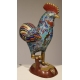 Paire de coqs cloisonnés