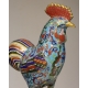 Paire de coqs cloisonnés