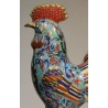Paire de coqs cloisonnés