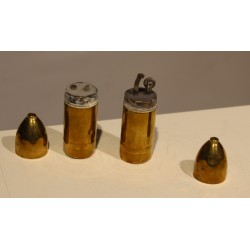 A pair of shell-shaped lighters