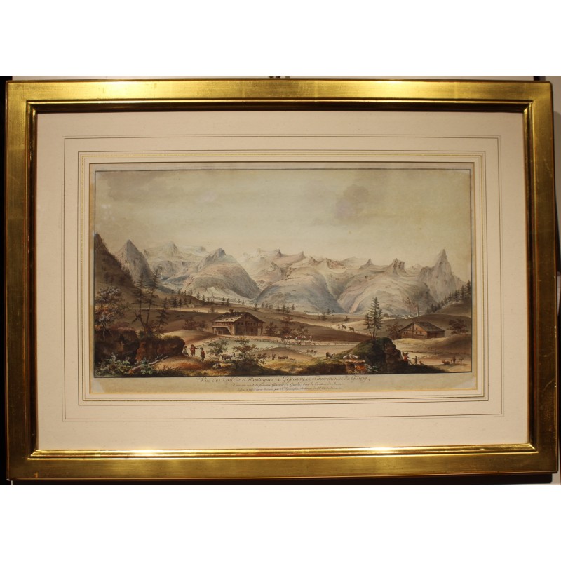 Engraving ‘Gsteig’ by N. SPRINGLIN