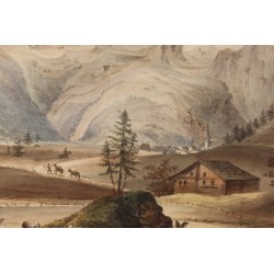 Engraving ‘Gsteig’ by N. SPRINGLIN
