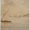 Eau-forte "Chateau de Chillon" par JOYEUX