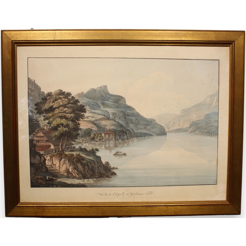 Engraving entitled ‘Chapelle Tell’ by LORY