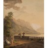 Engraving of ‘Chillon Castle’ by LOCHER
