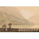 Gravure "Chateau de Chillon" par LOCHER