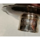 Paire de bougeoirs trompette en argent VERNET