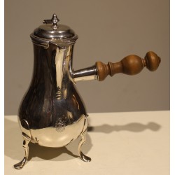 Cafetière piriforme tripode armoriée Vernet