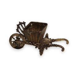 Brouette miniature en argent