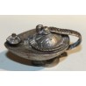 Lampe à huile miniature en argent