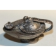 Lampe à huile miniature en argent