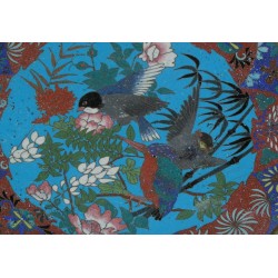Pair of cloisonné dishes. From  Moinat SA  - Antiques and home décor