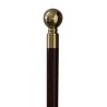 Collapsible walking stick with brass knob