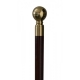 Walking stick with golden brass knob "Horse"