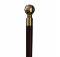 Walking stick with golden brass knob "Horse"