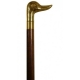Walking stick with golden brass knob "Horse"
