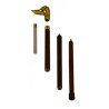 'Canard' brass-knobbed collapsible walking stick