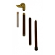 Walking stick with golden brass knob "Horse"