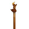 "Lapin" walking stick with a mongoy and boxwood handle