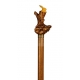 Walking stick with golden brass knob "Horse"