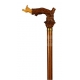 Walking stick with golden brass knob "Horse"