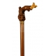 Walking stick with golden brass knob "Horse"