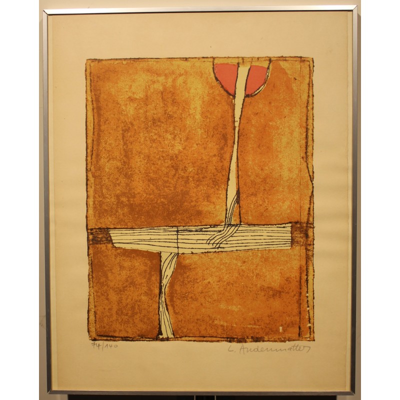 Lithograph: ‘Abstract Composition’ by ANDENMATTEN