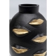 Vase Lèvres dorées en aluminium peint