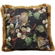 Coussin Oiseau avec frange