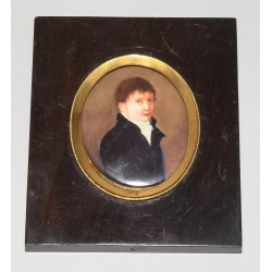 Miniature \"Jeune homme en manteau noir\"