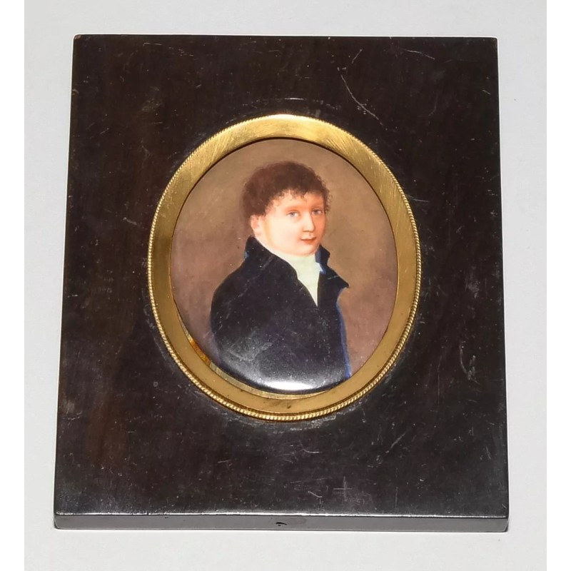 Miniature \"Jeune homme en manteau noir\"