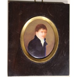 Miniature \"Jeune homme en manteau noir\"