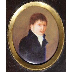 Miniature \"Jeune homme en manteau noir\"