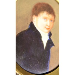 Miniature \"Jeune homme en manteau noir\"