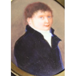 Miniature \"Jeune homme en manteau noir\"