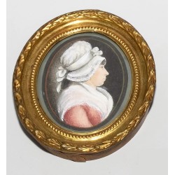Miniature \"Elise Hegner avec un bonnet\"
