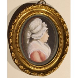 Miniature \"Elise Hegner avec un bonnet\"