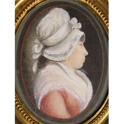 Miniature \"Elise Hegner avec un bonnet\"