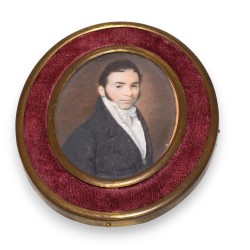 Miniature \"Jeune homme en manteau noir\"