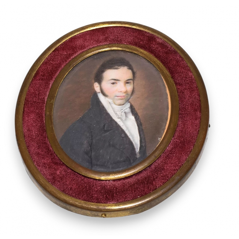 Miniature "Jeune homme en manteau noir"