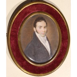 Miniature \"Jeune homme en manteau noir\"